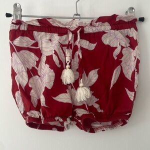 Kids Red Floral Swim Bloomers